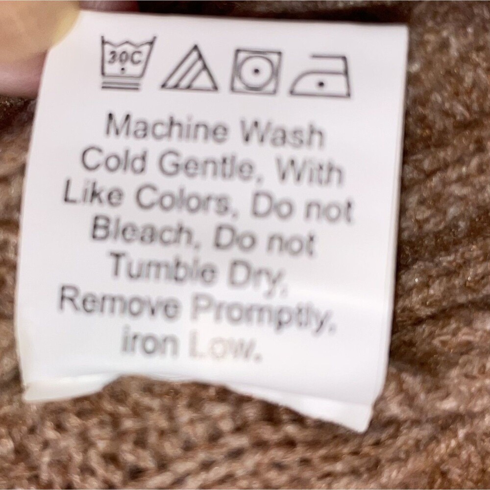 Petal & Pup - Wrap tie Knit Top Sweater Beige / Camel size Med - Picture 5 of 7
